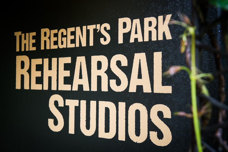 Regent's Park Rehearsal Studio sign.