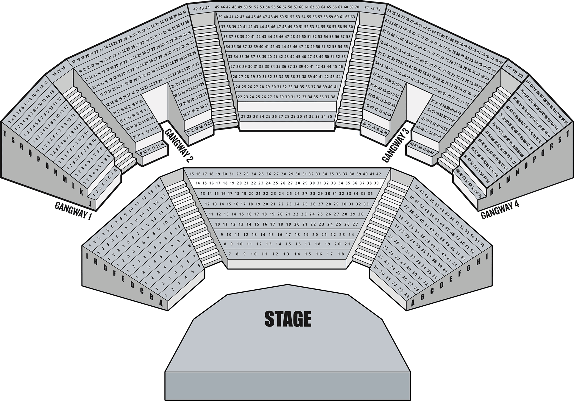 Open Air Theatre :: Seating Plan